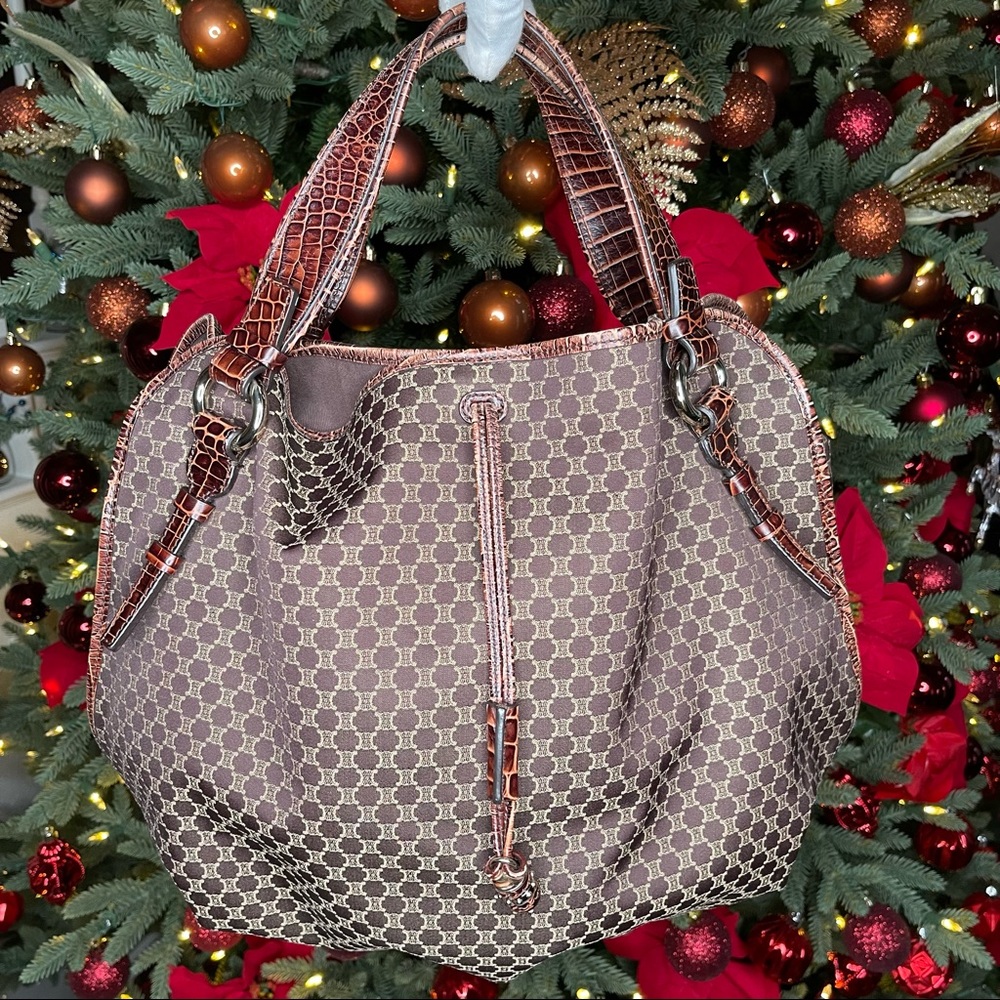 Céline Celine Light Brown Macadam Bittersweet HOBO